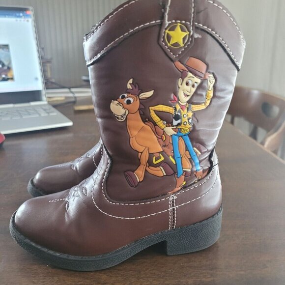 Disney/Pixar Toy Story Woody Kid's Boots Size 6 Kids - Picture 6 of 12
